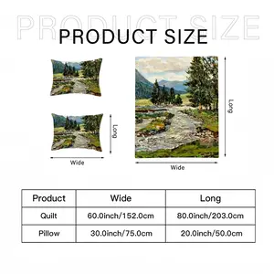 Scenic Mountain River 3-Piece Bedding Set