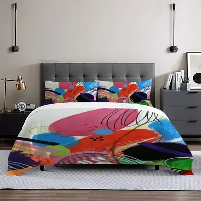 Bright Ovals 3-Piece Bedding Set