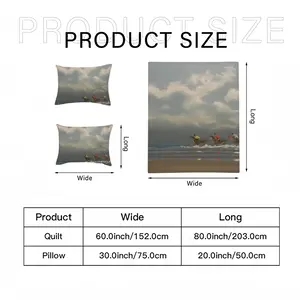 Beach With Riders 3-Piece Bedding Set