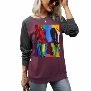 Women The Shopping Two-tone Crew Neck T-Shirt