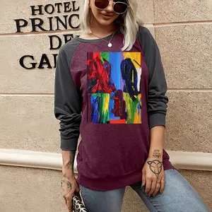 Women The Shopping Two-tone Crew Neck T-Shirt