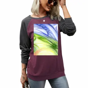 Women The Sixth Day Two-tone Crew Neck T-Shirt