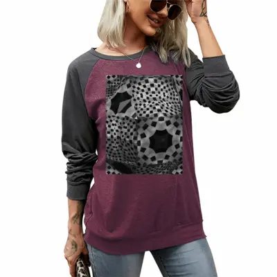 Women Reptile Two-tone Crew Neck T-Shirt