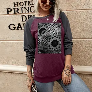 Women Reptile Two-tone Crew Neck T-Shirt