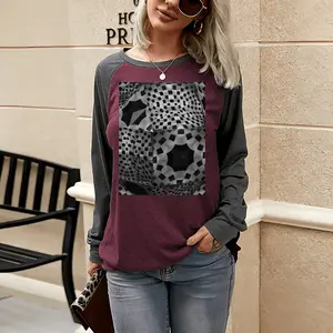 Women Reptile Two-tone Crew Neck T-Shirt