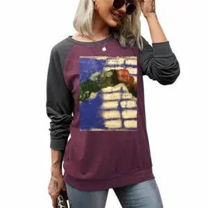 Women Tunnel Two-tone Crew Neck T-Shirt