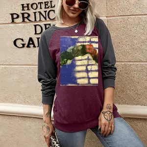 Women Tunnel Two-tone Crew Neck T-Shirt