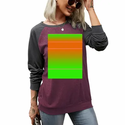 Women Charja Two-tone Crew Neck T-Shirt