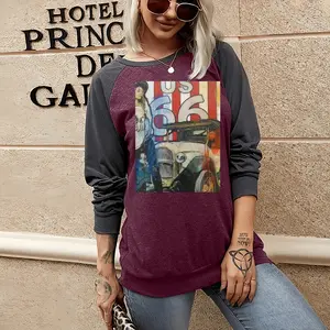 Women Route 66 Two-tone Crew Neck T-Shirt