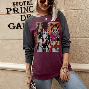 Women La Station Two-tone Crew Neck T-Shirt