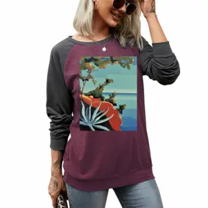 Women On The French Riviera Near Frejus Two-tone Crew Neck T-Shirt