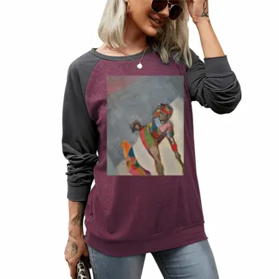 Women Tennis Two-tone Crew Neck T-Shirt