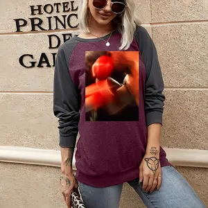 Women Pugilism Two-tone Crew Neck T-Shirt