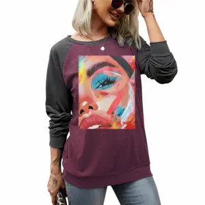 Women Juicy Two-tone Crew Neck T-Shirt