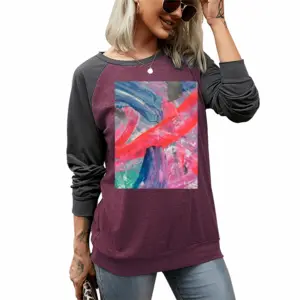 Women Magic Two-tone Crew Neck T-Shirt