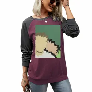 Women Couple Two-tone Crew Neck T-Shirt