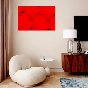 Deep Red (Decomposition) Canvas Decorative Painting (Multi-Size, Transverse)