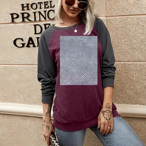 Women Evening Two-tone Crew Neck T-Shirt