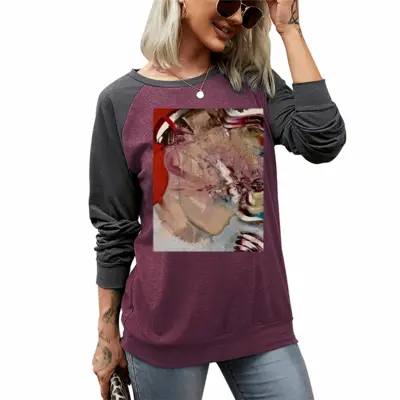 Women Sofiane Two-tone Crew Neck T-Shirt