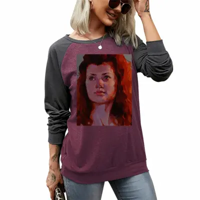 Women Tanya Two-tone Crew Neck T-Shirt