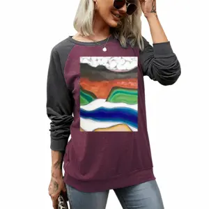 Women Canyon Two-tone Crew Neck T-Shirt