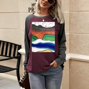 Women Canyon Two-tone Crew Neck T-Shirt