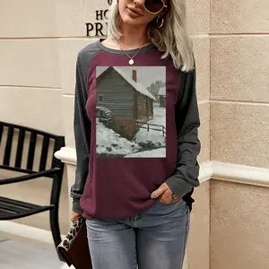 Women Old Mill Two-tone Crew Neck T-Shirt