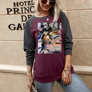 Women Untitled Two-tone Crew Neck T-Shirt