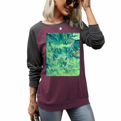 Women Grove Two-tone Crew Neck T-Shirt