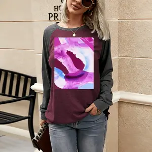 Women Siren Two-tone Crew Neck T-Shirt