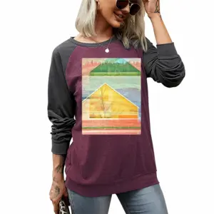 Women Phases Two-tone Crew Neck T-Shirt