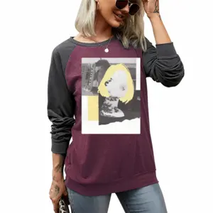 Women Yellow Two-tone Crew Neck T-Shirt