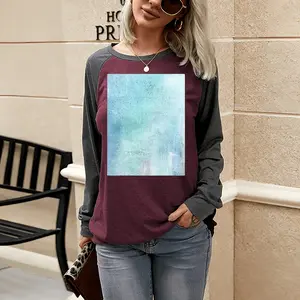 Women Lovebirds Two-tone Crew Neck T-Shirt