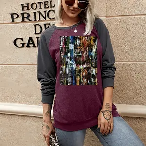 Women #97-2021 Two-tone Crew Neck T-Shirt