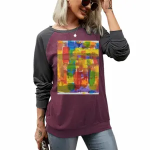 Women Learned Two-tone Crew Neck T-Shirt