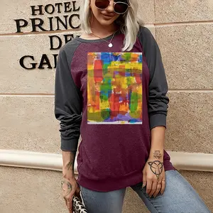 Women Learned Two-tone Crew Neck T-Shirt