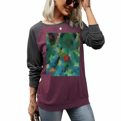 Women #57-2021 Two-tone Crew Neck T-Shirt