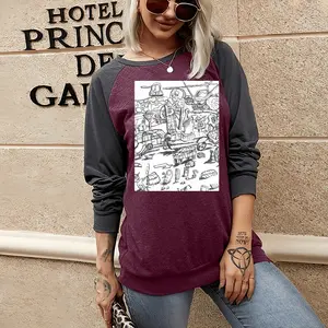 Women Battleground Two-tone Crew Neck T-Shirt