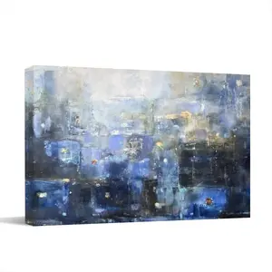 Blue Harmony Canvas Decorative Painting (Multi-Size, Transverse)