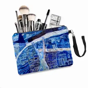 True Blue Sequin Makeup Bag