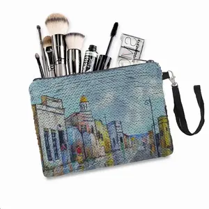 Street Reflection Sequin Makeup Bag