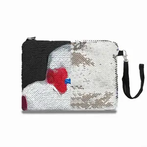 Hip Hop Snoopy Sequin Makeup Bag