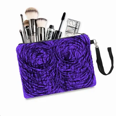 Purple Swirl Sequin Makeup Bag