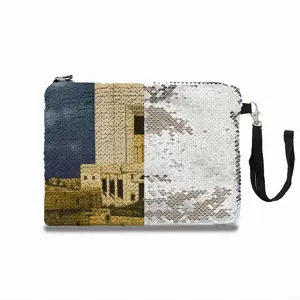 Old Jerusalem The Third Themple Sequin Makeup Bag