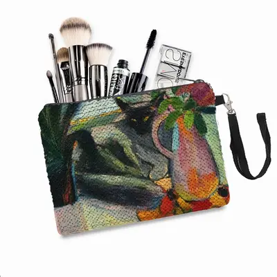 The Cat Cleopatra Sequin Makeup Bag