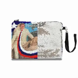 Great Again - Flag Usa Trump Putin Street Art Interior Design Decor Ideas Sequin Makeup Bag