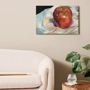 Apples On A Table Canvas Decorative Painting (Multi-Size, Transverse)