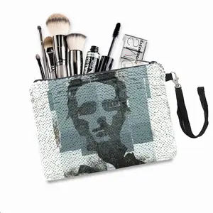 Grunge Sequin Makeup Bag