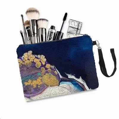 River Runs Through It Sequin Makeup Bag