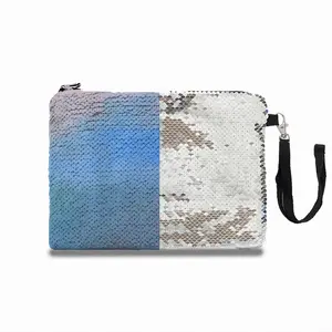 Abstraction Of The Sea Sequin Makeup Bag